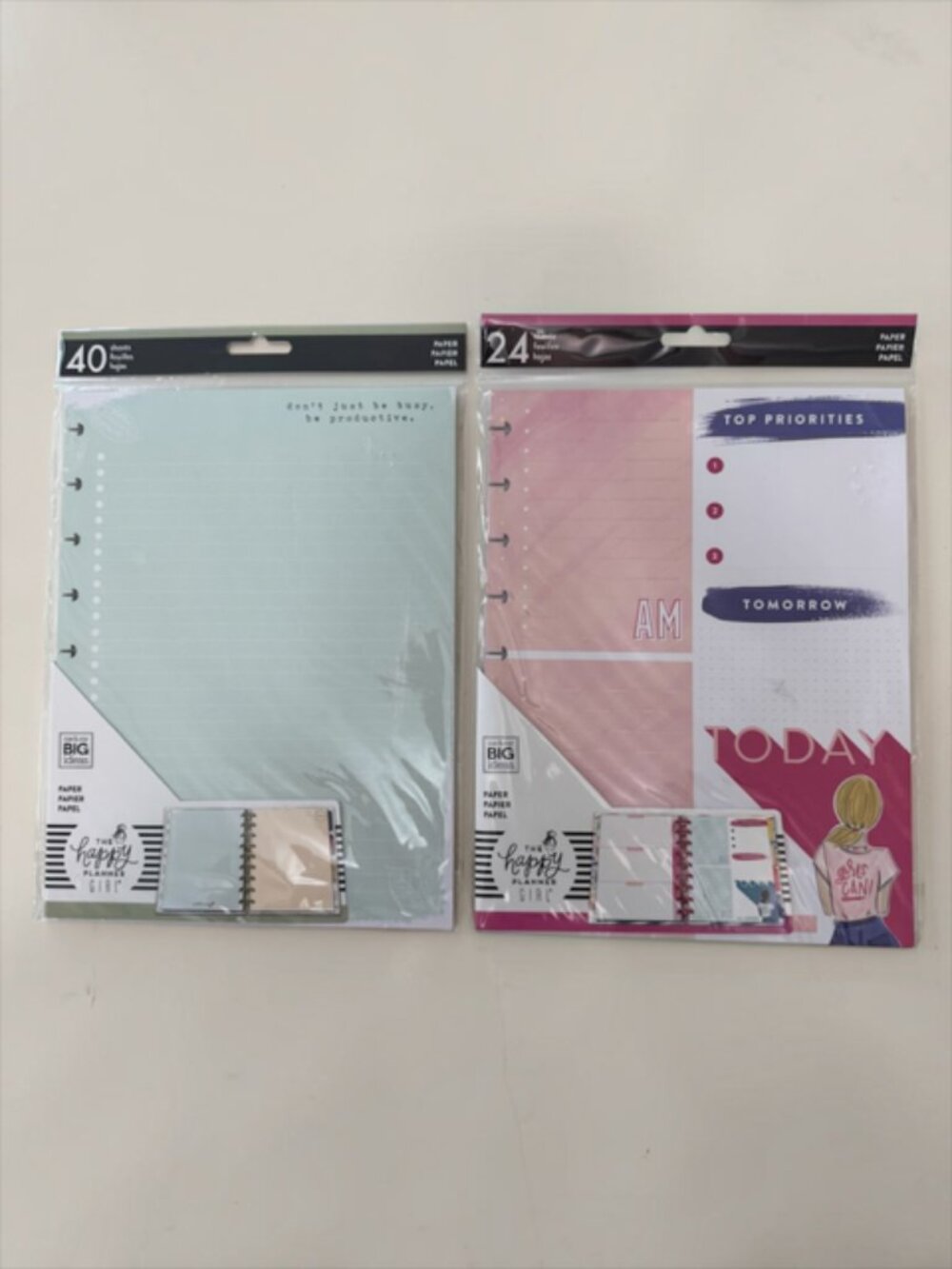 NIP The Happy Planner Girl Classic Planner Refill Pages Set of 2